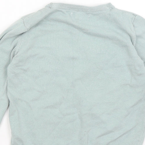 Primark Girls Green   Pullover Jumper Size 6-7 Years  - Butterflies