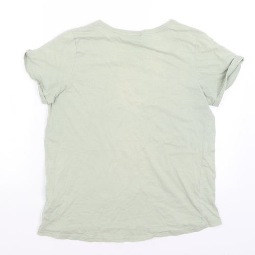 Pep & Co Womens Green   Basic T-Shirt Size 12  - One Of A Kind