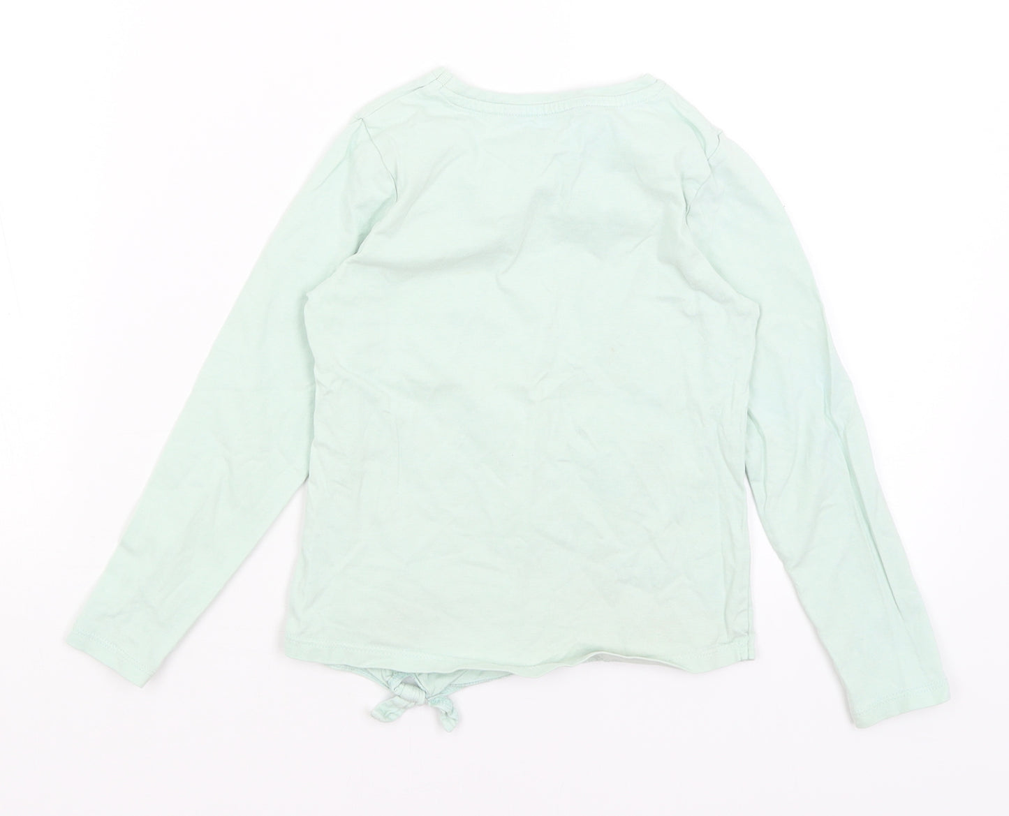George Girls Green   Basic T-Shirt Size 5-6 Years  - Be Happy