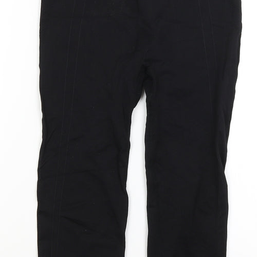Workout Womens Black   Cropped Leggings Size 10 L19 in