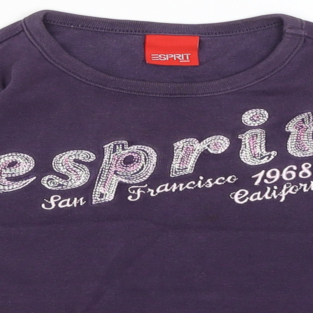 Espirit Girls Purple   Basic T-Shirt Size 2-3 Years
