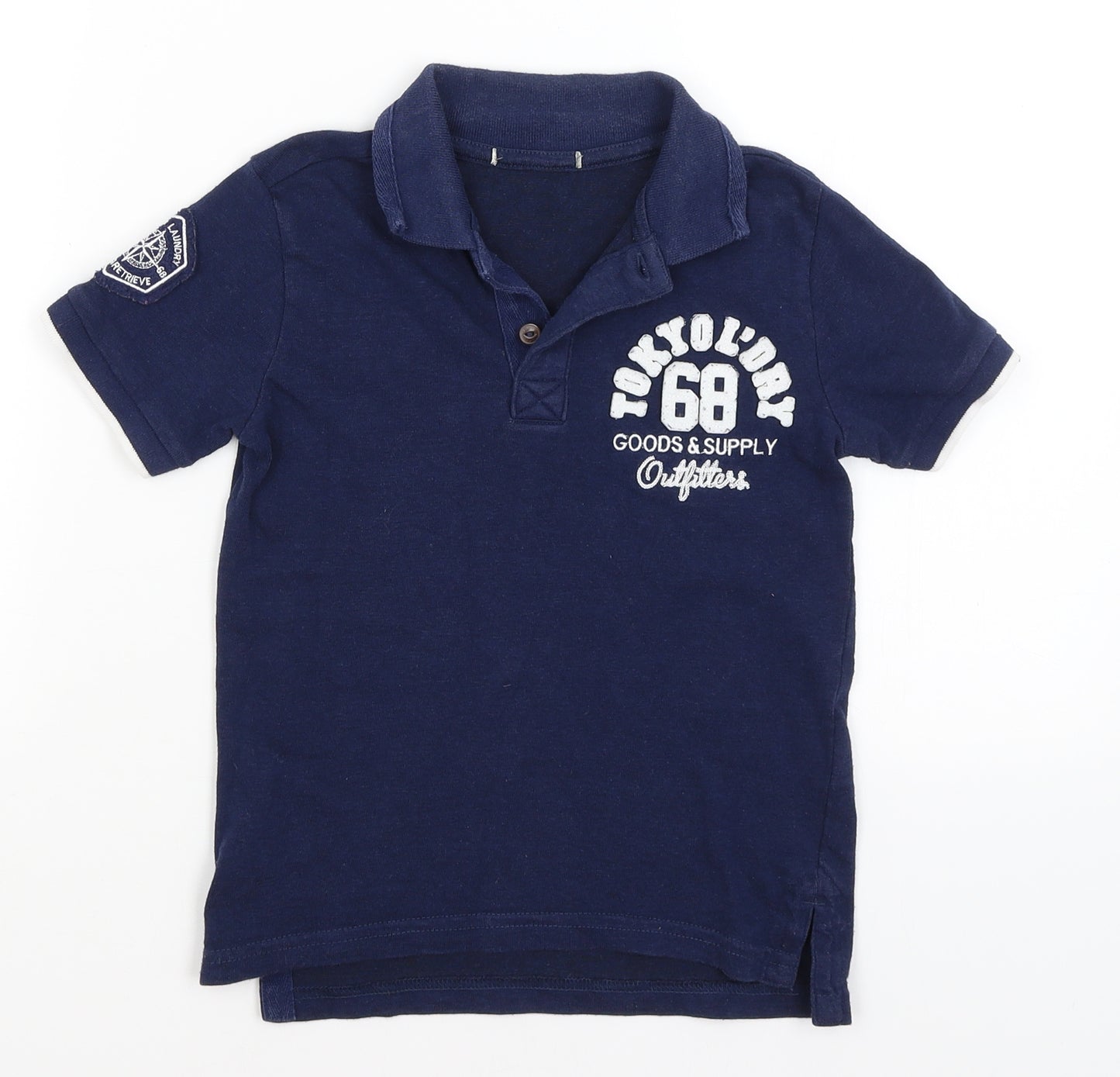 Tokyo Laundry Boys Blue   Basic T-Shirt Size 6-7 Years