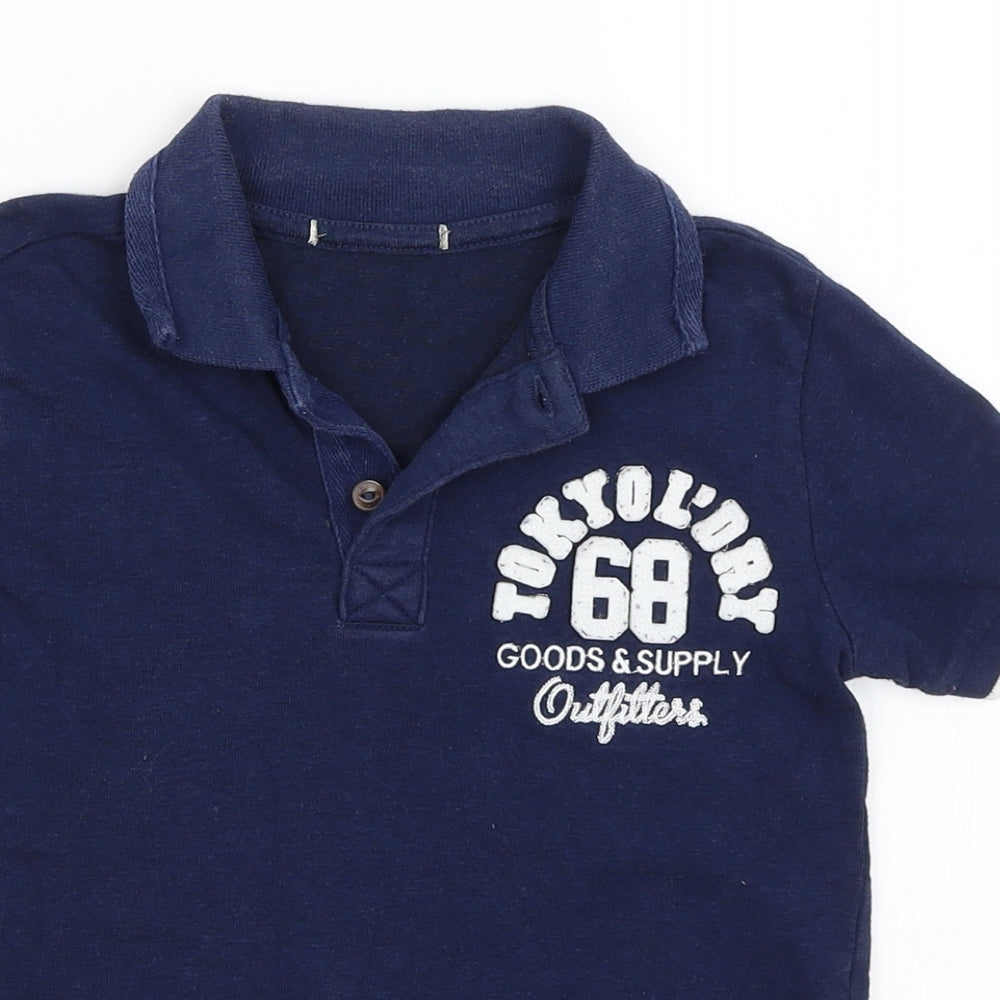 Tokyo Laundry Boys Blue   Basic T-Shirt Size 6-7 Years