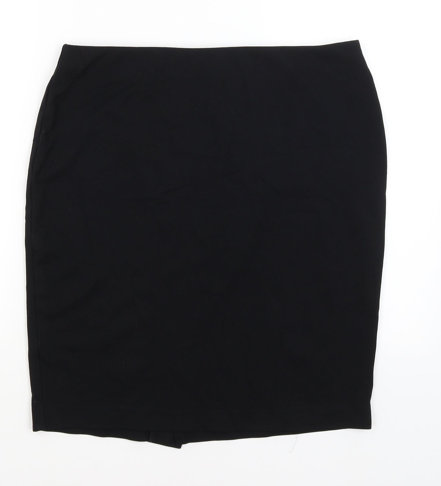 M&S Womens Black   A-Line Skirt Size 14
