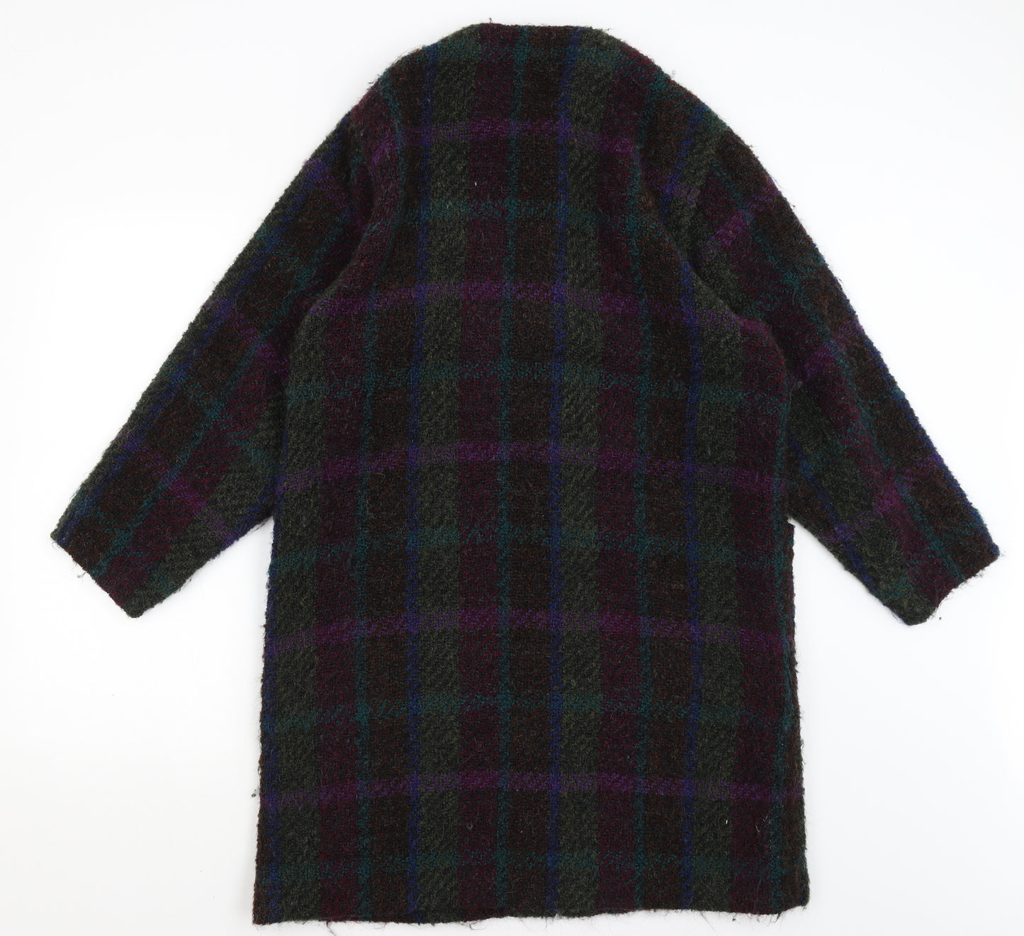 Weave of the Irish Womens Green Plaid  Overcoat Coat Size S
