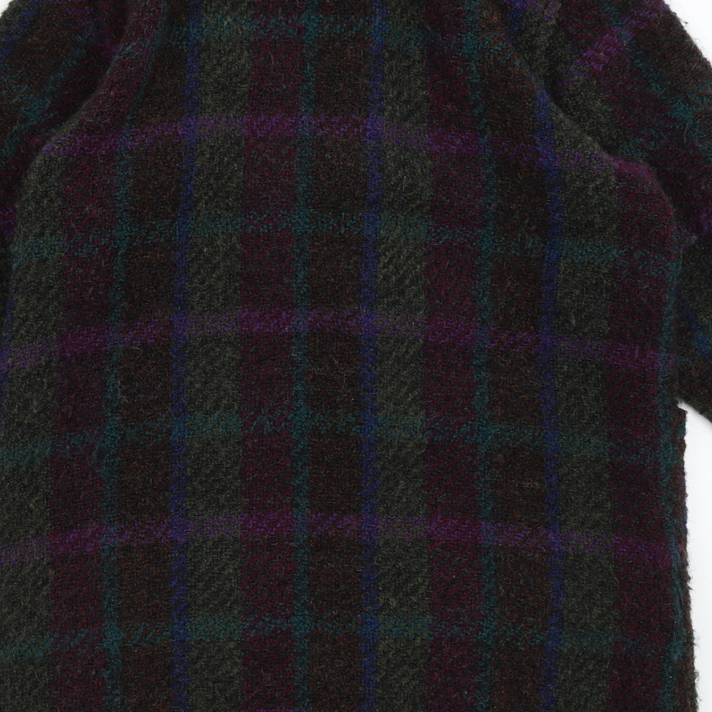 Weave of the Irish Womens Green Plaid  Overcoat Coat Size S
