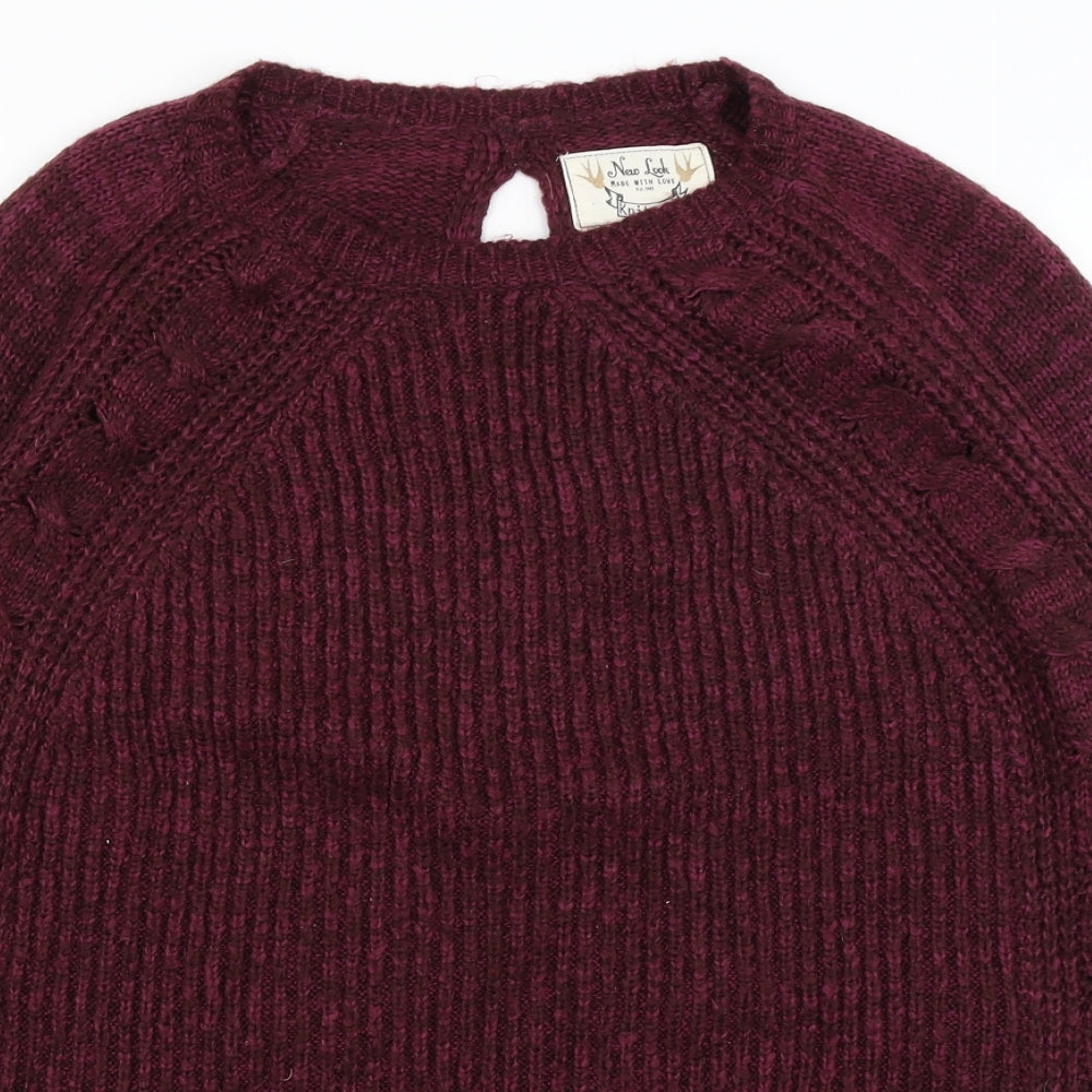 New Look Womens Purple   Pullover Jumper Size L