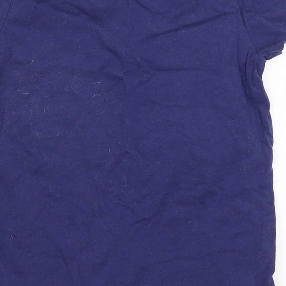 Nutmeg Girls Blue   Basic T-Shirt Size 6-7 Years  - Love