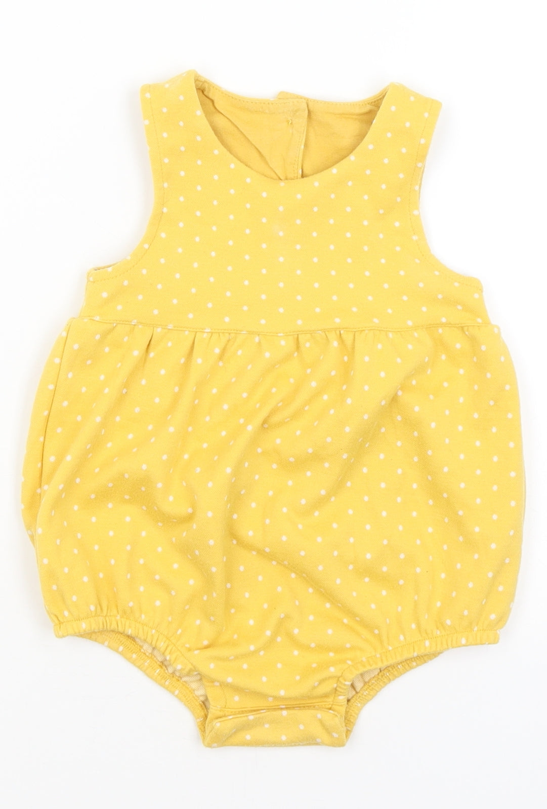 Nutmeg Baby Yellow Spotted  Romper One-Piece Size 18-24 Months