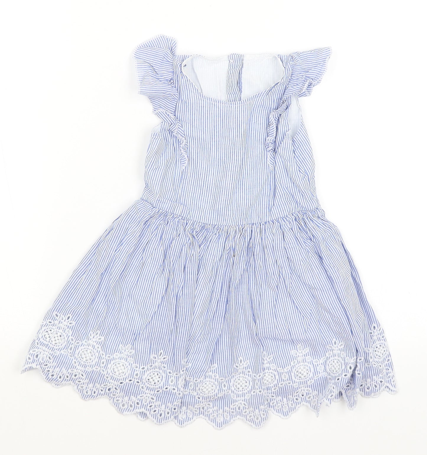 Matalan Baby Blue Striped  Fit & Flare  Size 18-24 Months