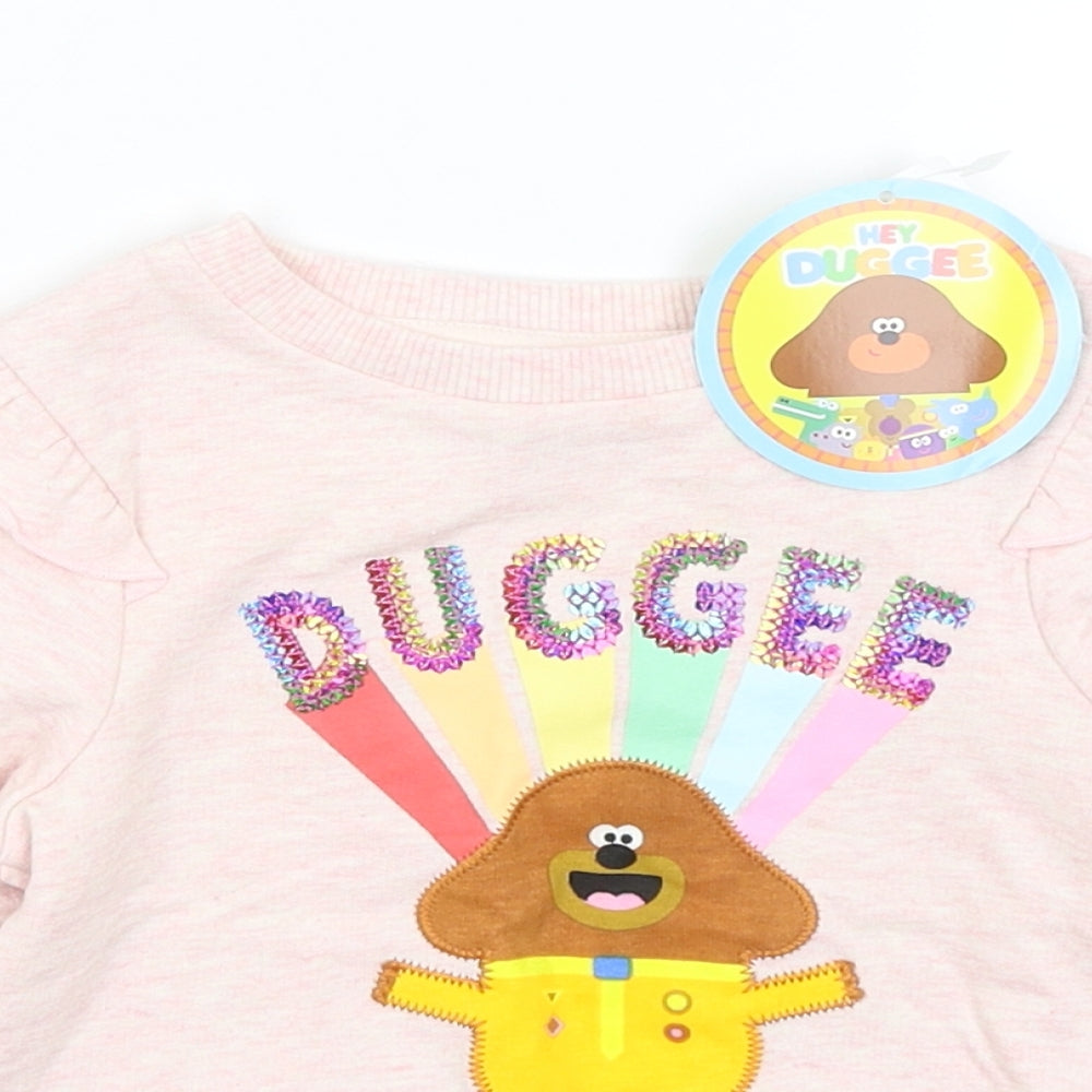 Nutmeg Baby Pink   Pullover Jumper Size 12-18 Months  - Hey Duggee