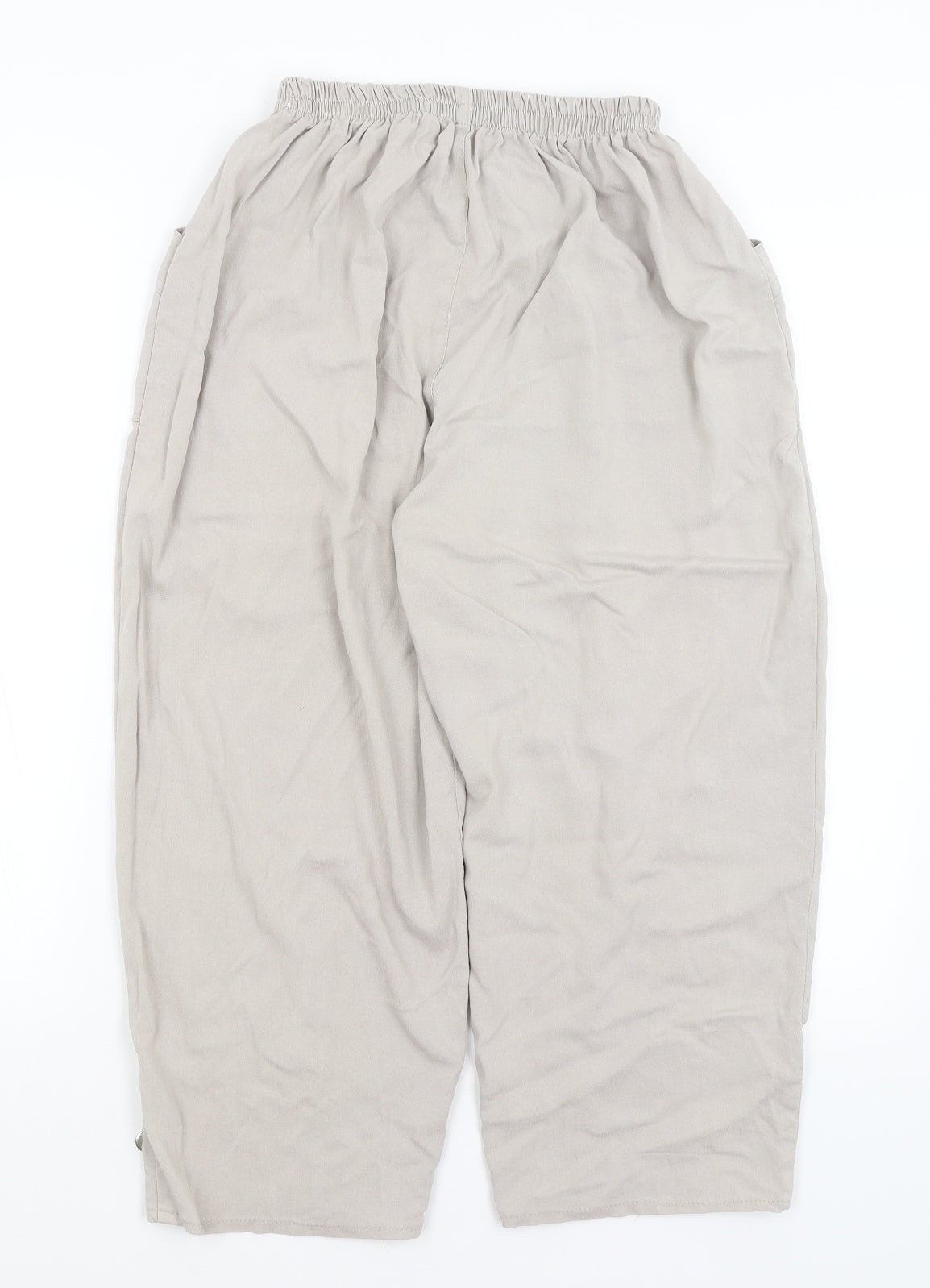 Cherry B Womens Grey   Cropped Trousers Size 10 L20 in