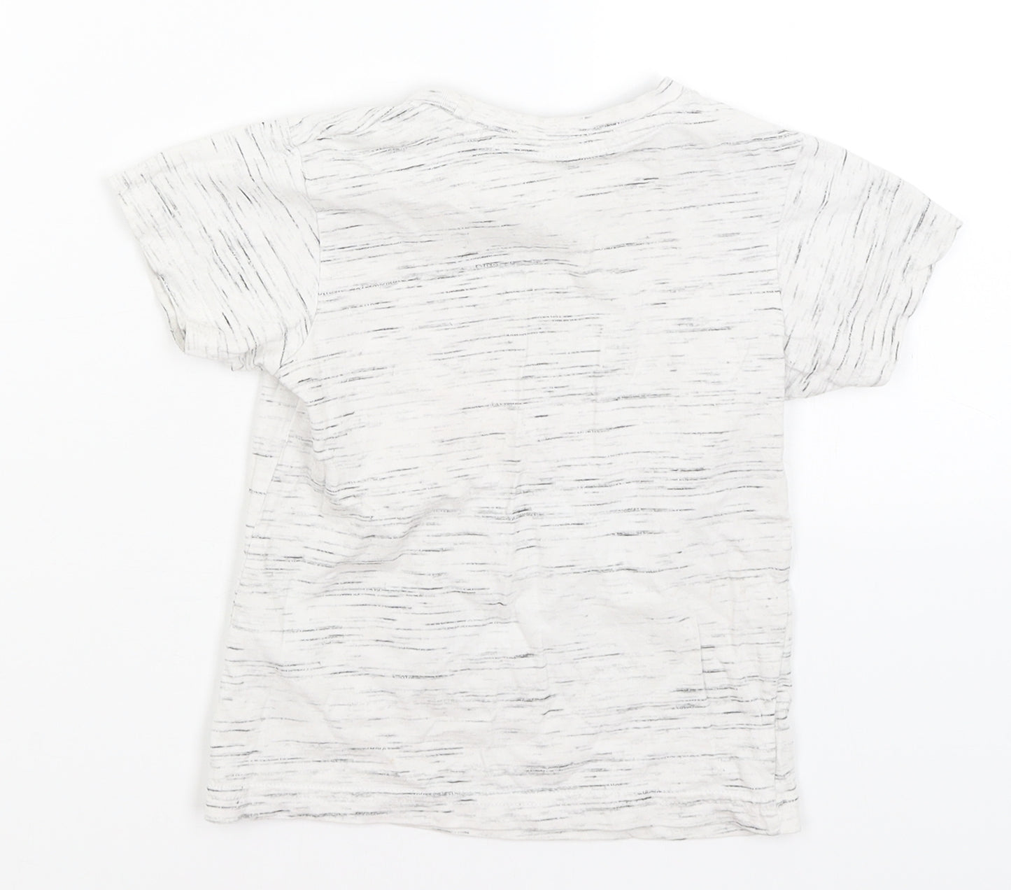 Matalan Boys Grey   Basic T-Shirt Size 3-4 Years  - Eat Sleep Roar Repeat