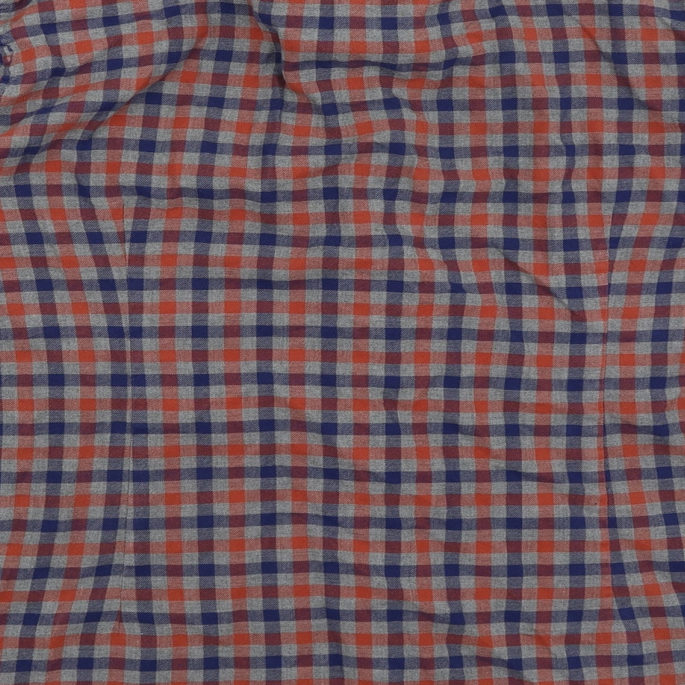 Barbour Mens Grey Check   Button-Up Size XL