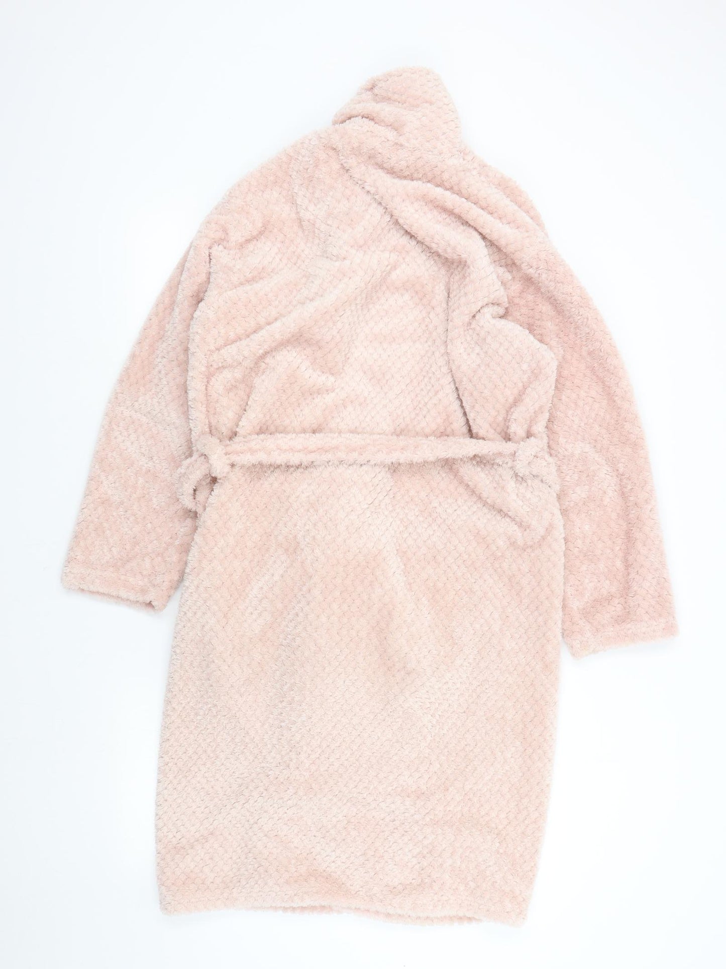 Preworn Womens Pink Solid Fleece  Gown Size 12