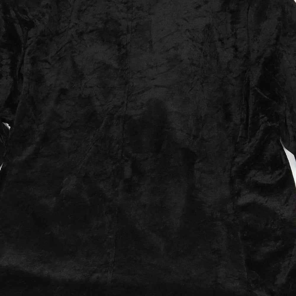 NEXT Womens Black  Velour Jacket  Size 20