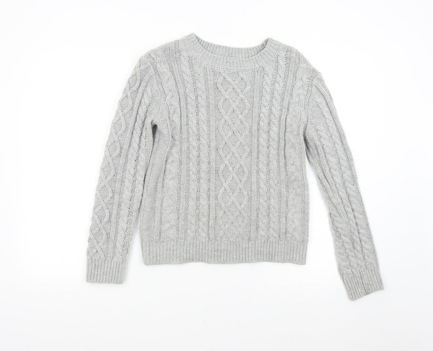 Primark Womens Grey  Knit Pullover Jumper Size 12
