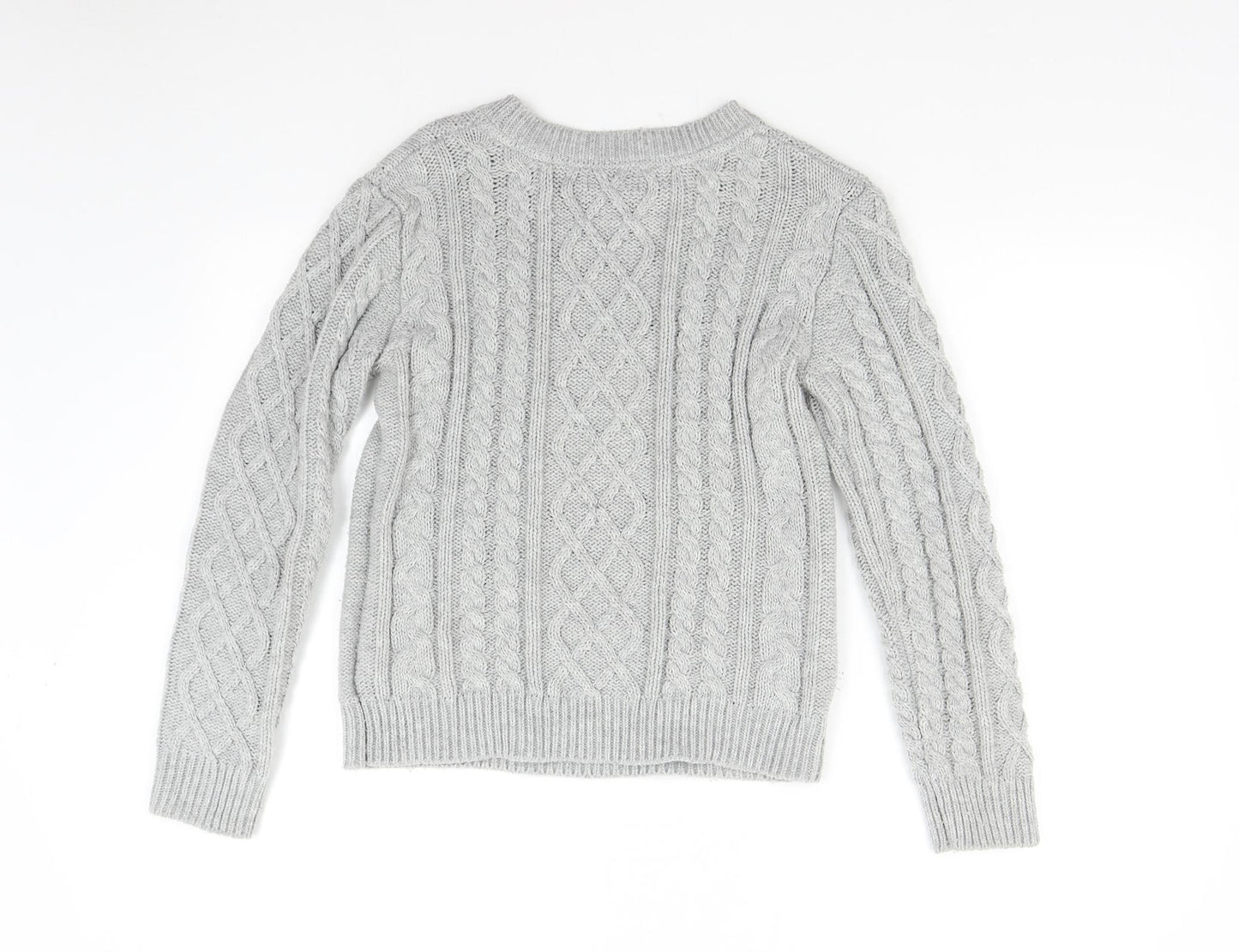 Primark Womens Grey  Knit Pullover Jumper Size 12
