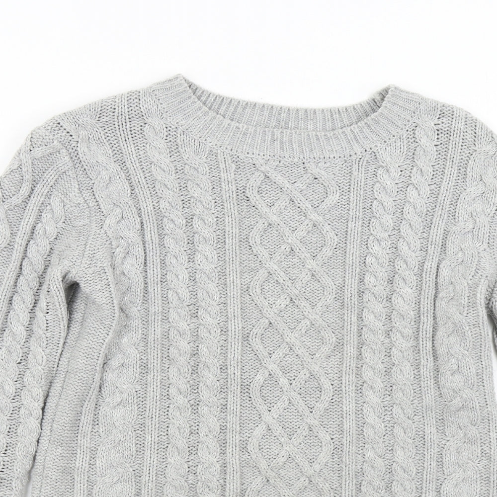 Primark Womens Grey  Knit Pullover Jumper Size 12