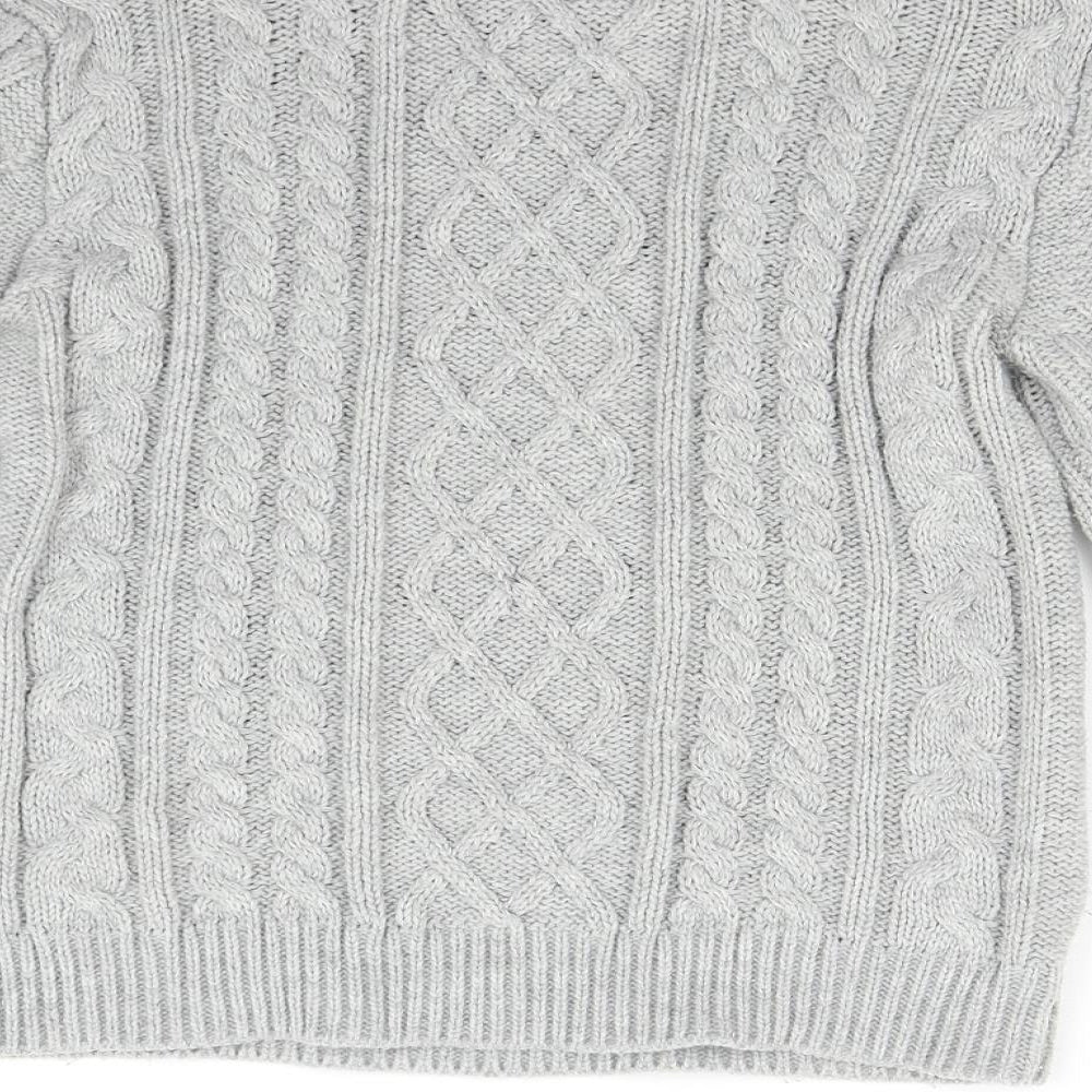 Primark Womens Grey  Knit Pullover Jumper Size 12