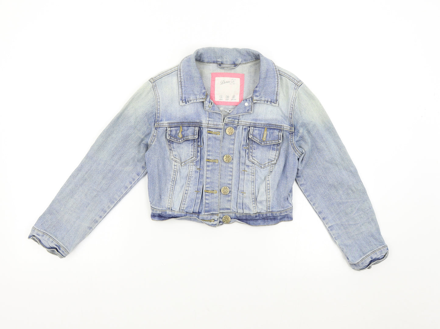 Orimark Girls Blue  Denim Jacket  Size 6 Years