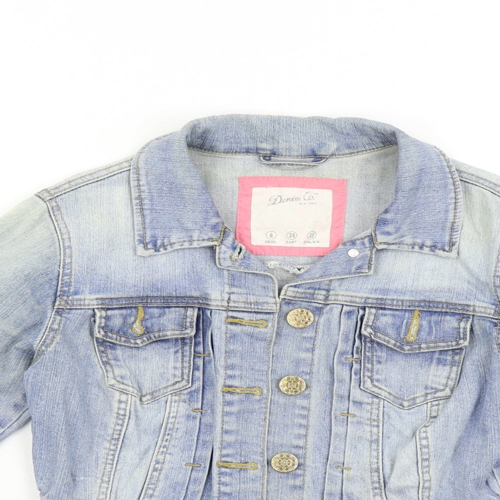 Orimark Girls Blue  Denim Jacket  Size 6 Years