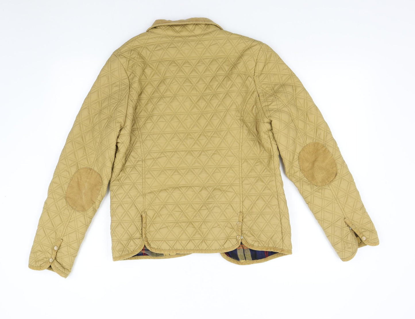 Primark Womens Gold   Quilted Jacket Size 12