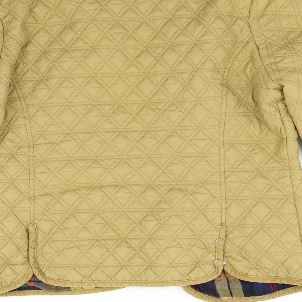 Primark Womens Gold   Quilted Jacket Size 12