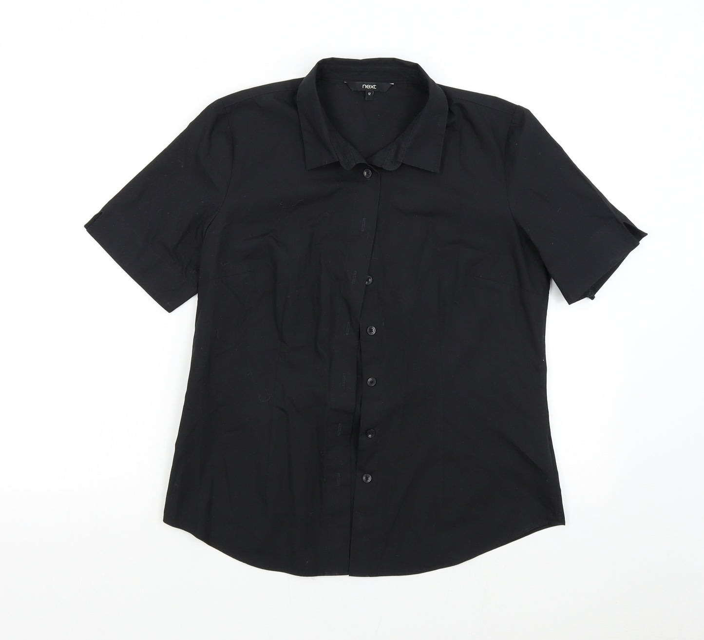 NEXT Womens Black   Basic Button-Up Size 12