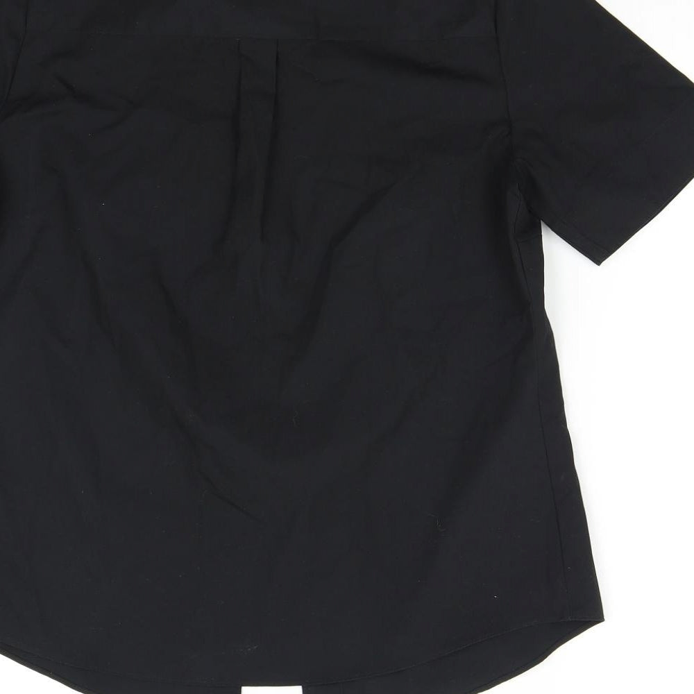 NEXT Womens Black   Basic Button-Up Size 12
