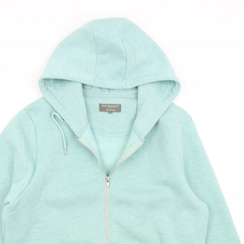 Primark Womens Green   Full Zip Hoodie Size L