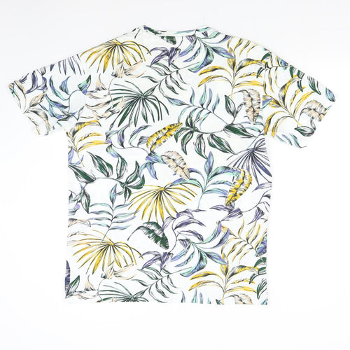 NEXT Mens Multicoloured Floral   T-Shirt Size L