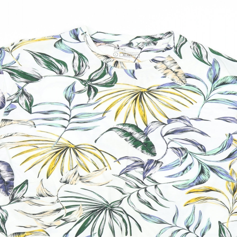 NEXT Mens Multicoloured Floral   T-Shirt Size L