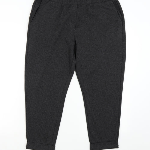 M&S Womens Grey   Trousers  Size 16 L23 in