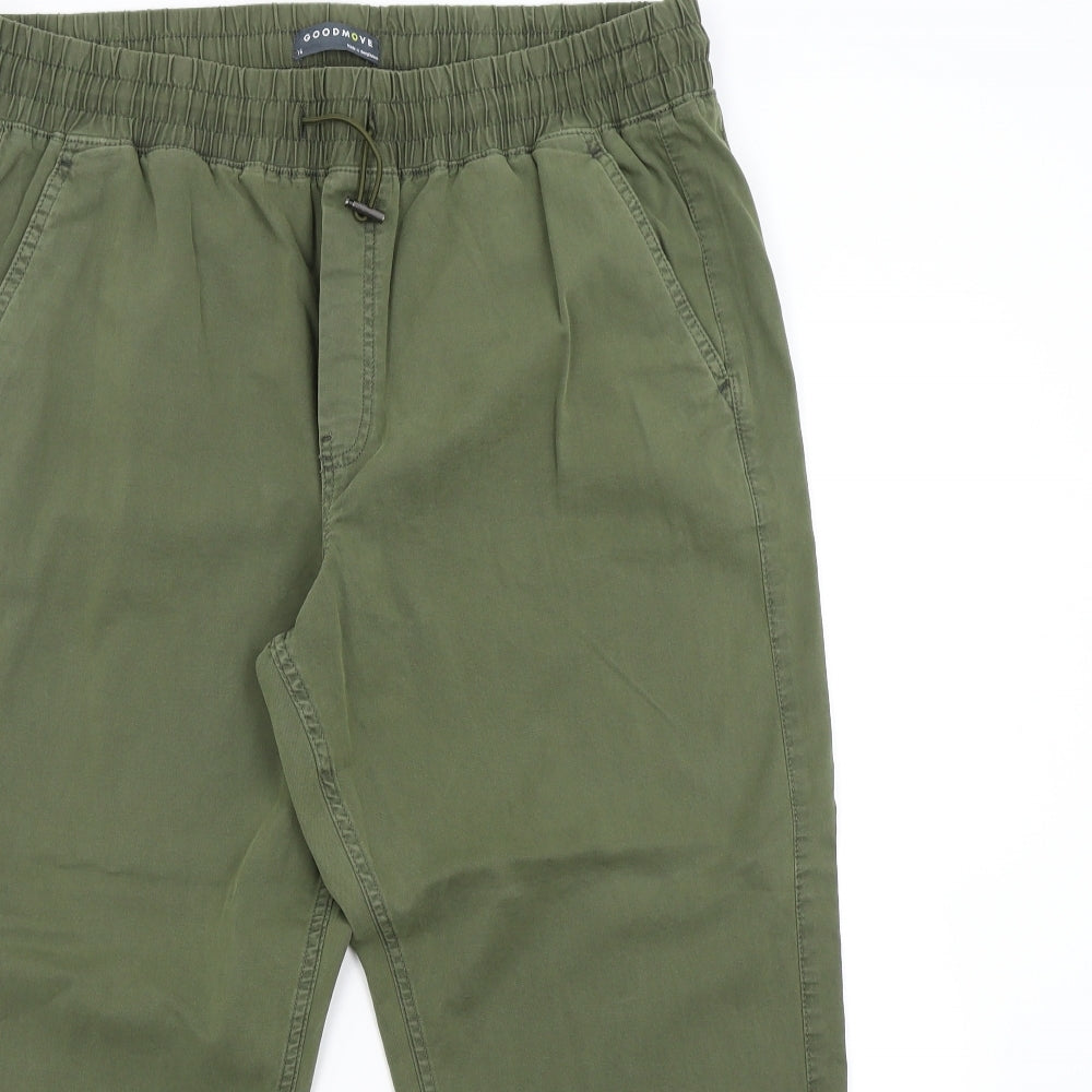 Goodmove Womens Green   Trousers  Size 16 L24 in - Short
