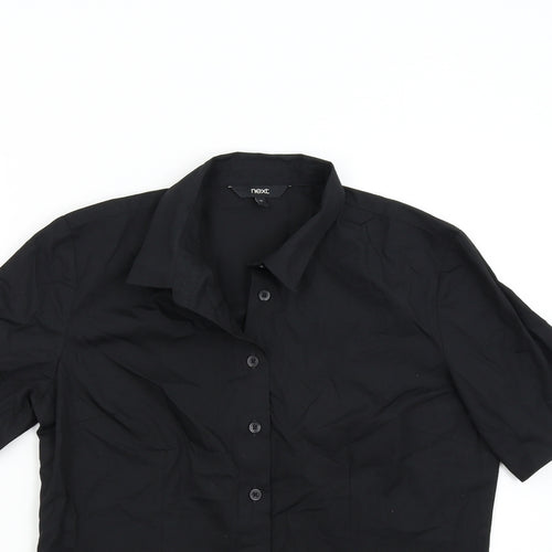 NEXT Womens Black   Basic Button-Up Size 12