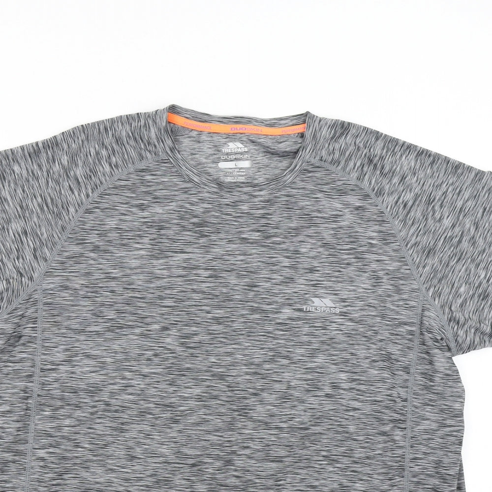 Trespass Mens Grey   Basic T-Shirt Size L