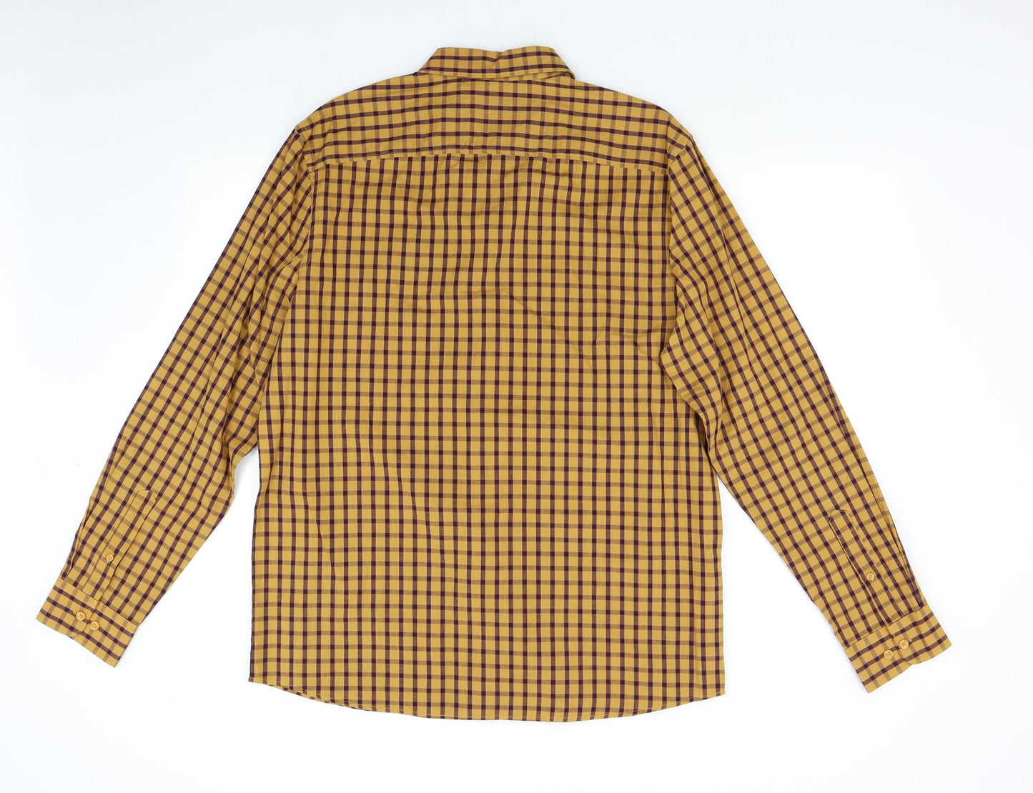 George Mens Multicoloured Check   Button-Up Size L