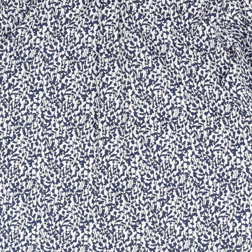 Hammond & Co Mens Blue Floral   Button-Up Size L