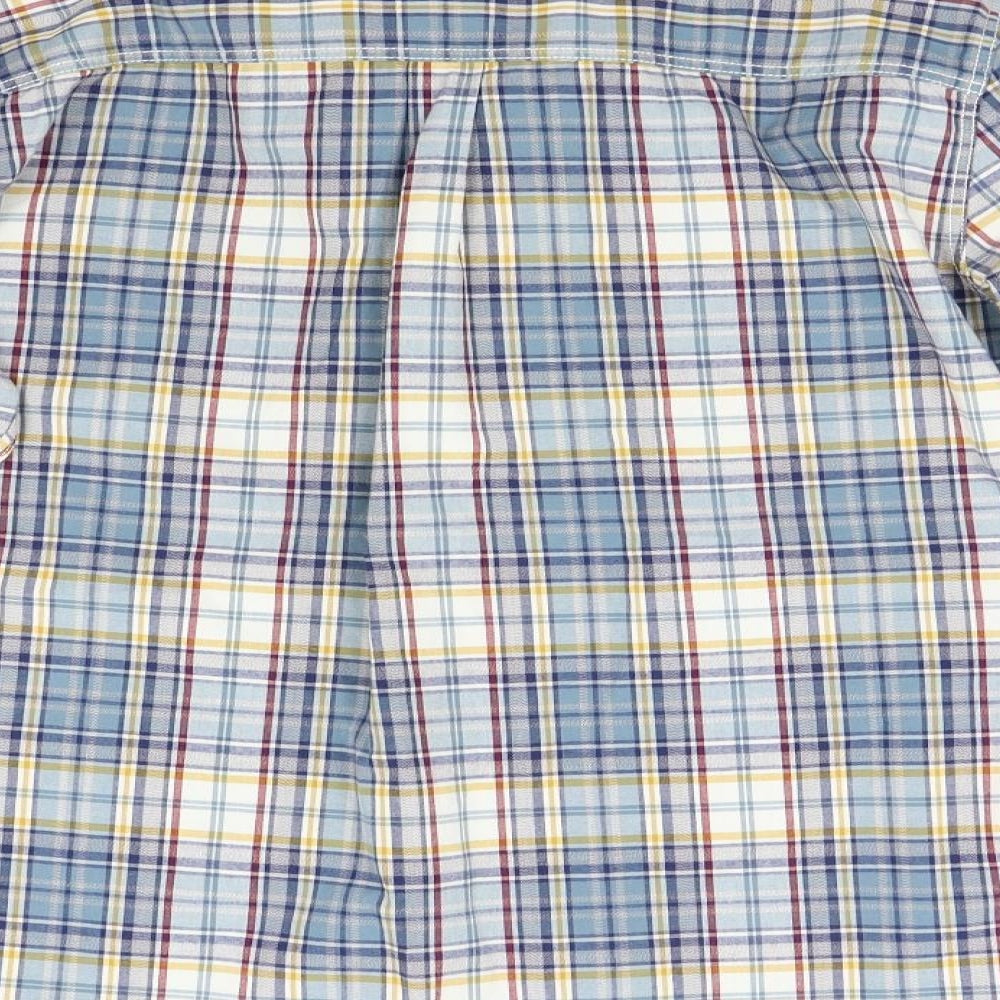 Fat Face Mens Blue Check   Button-Up Size L