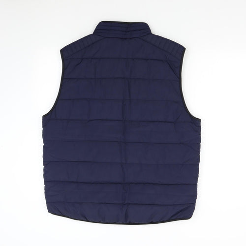 M&S Mens Blue   Gilet Waistcoat Size L