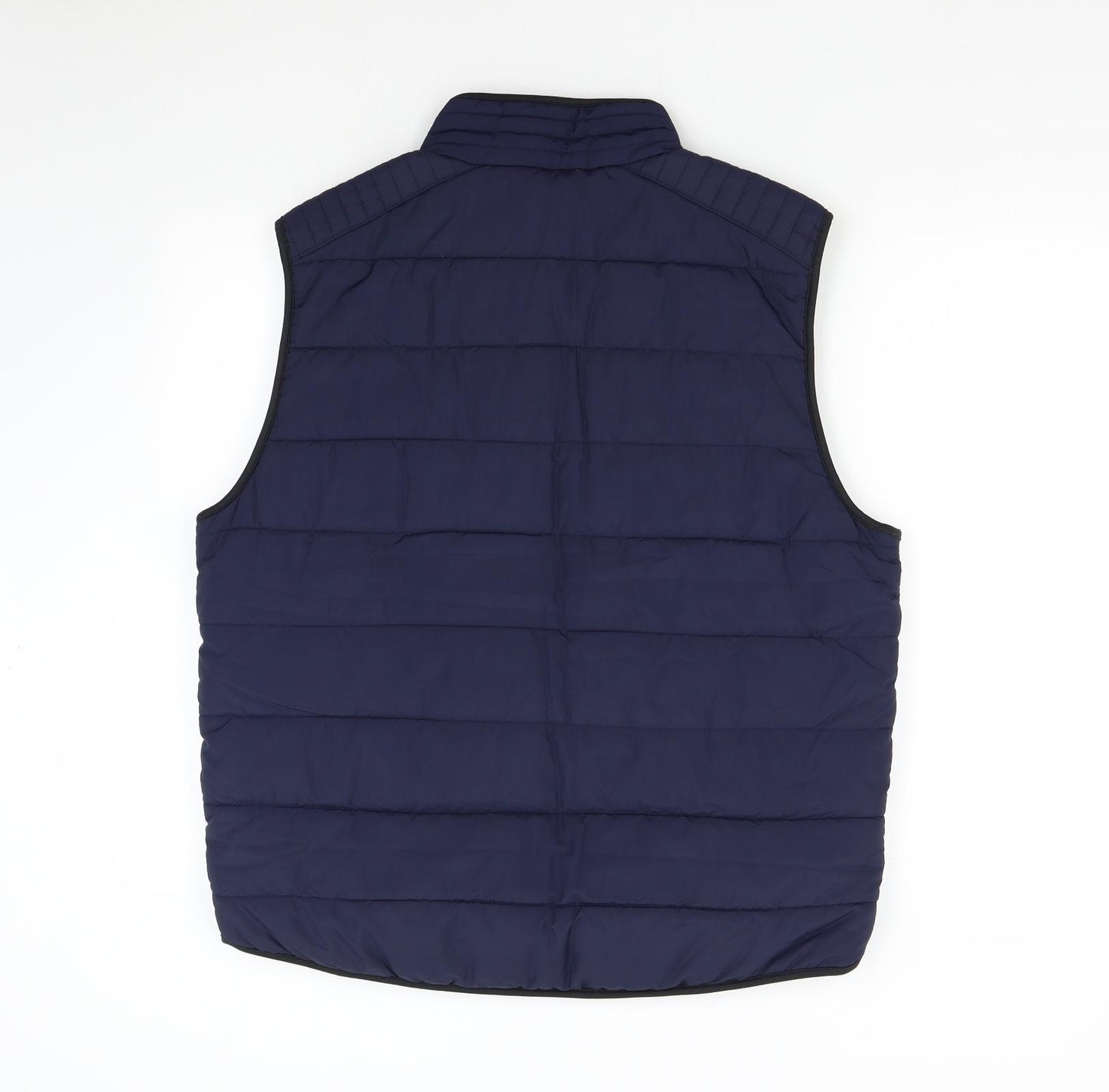 M&S Mens Blue   Gilet Waistcoat Size L