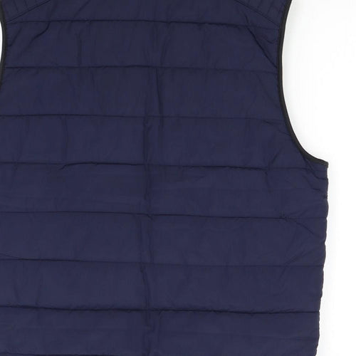 M&S Mens Blue   Gilet Waistcoat Size L