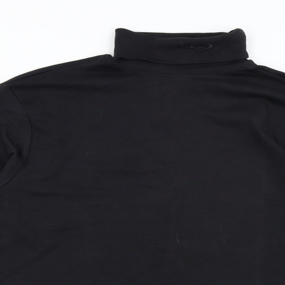 Crane Mens Black    T-Shirt Size L