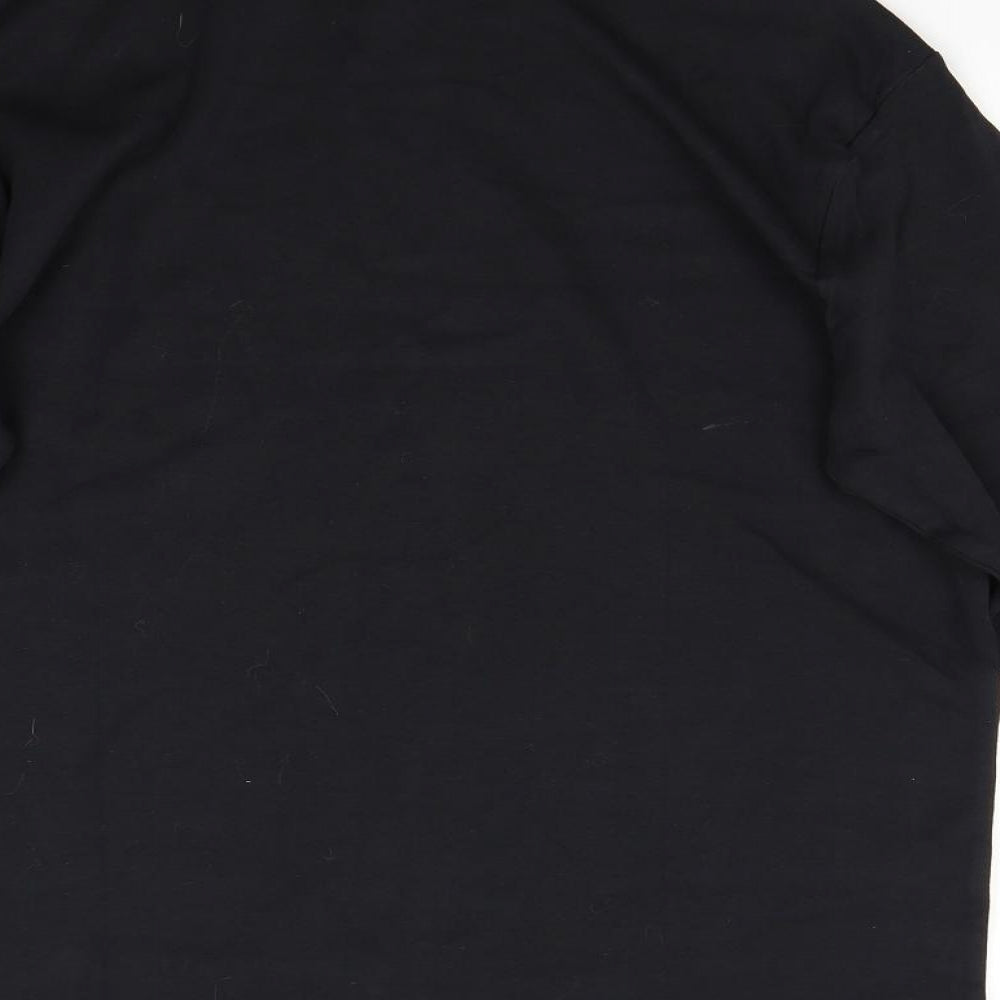 Crane Mens Black    T-Shirt Size L