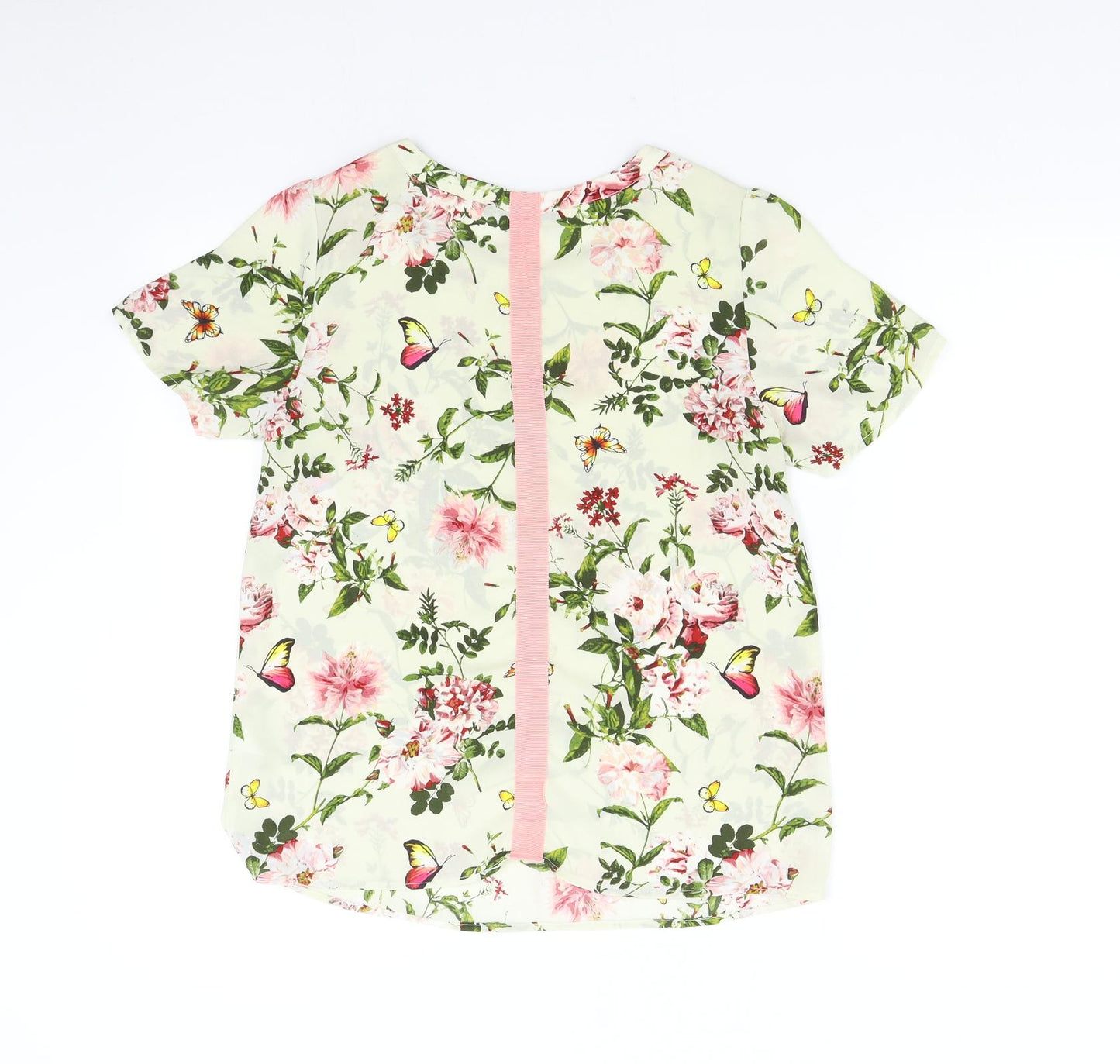 Oasis Womens Multicoloured Floral  Basic Blouse Size 8