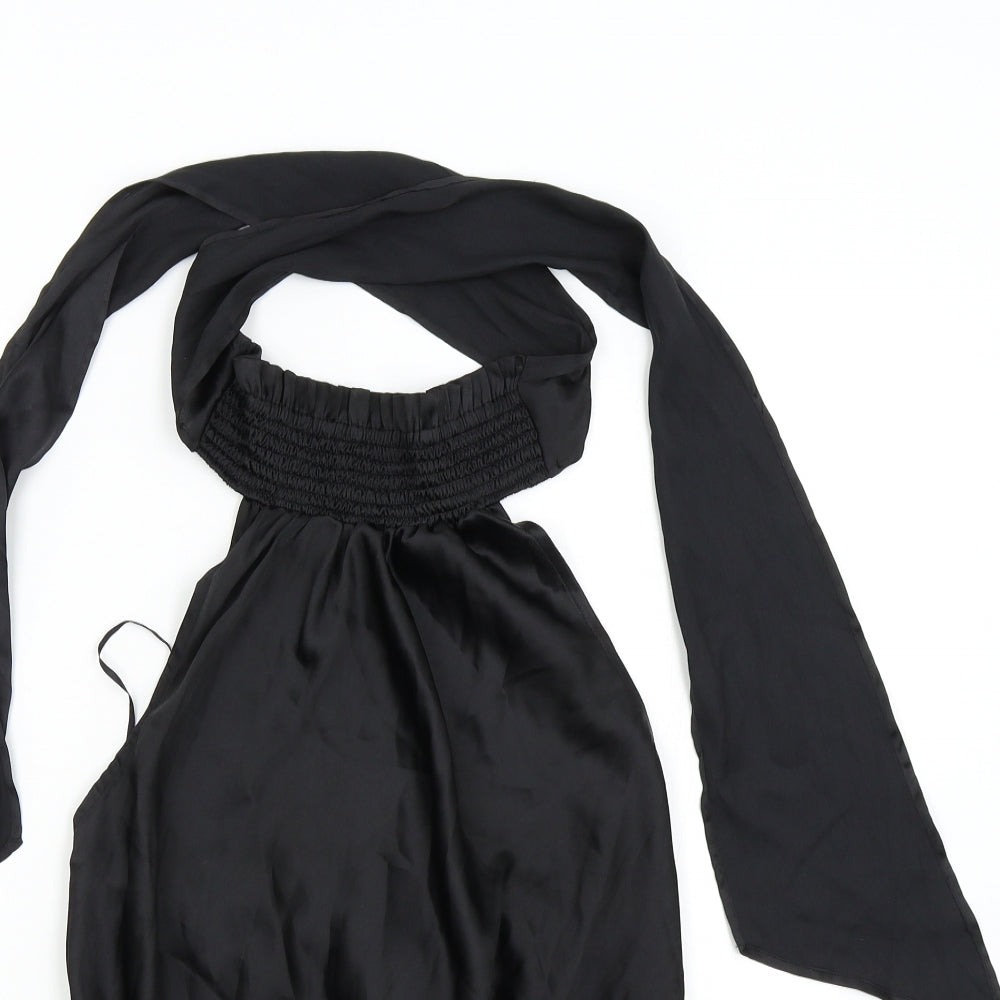 Topshop Womens Black   Basic Blouse Size 10