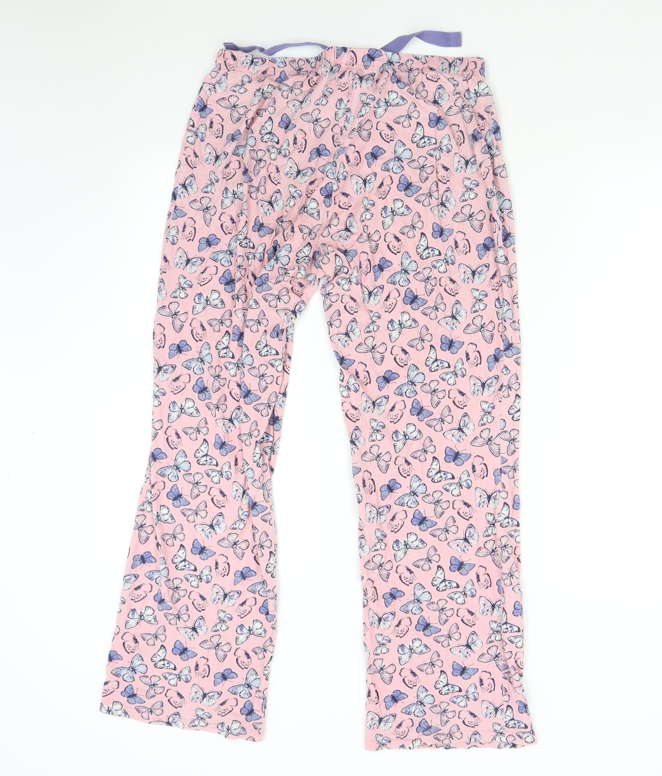 George Womens Pink Solid   Pyjama Pants Size 12