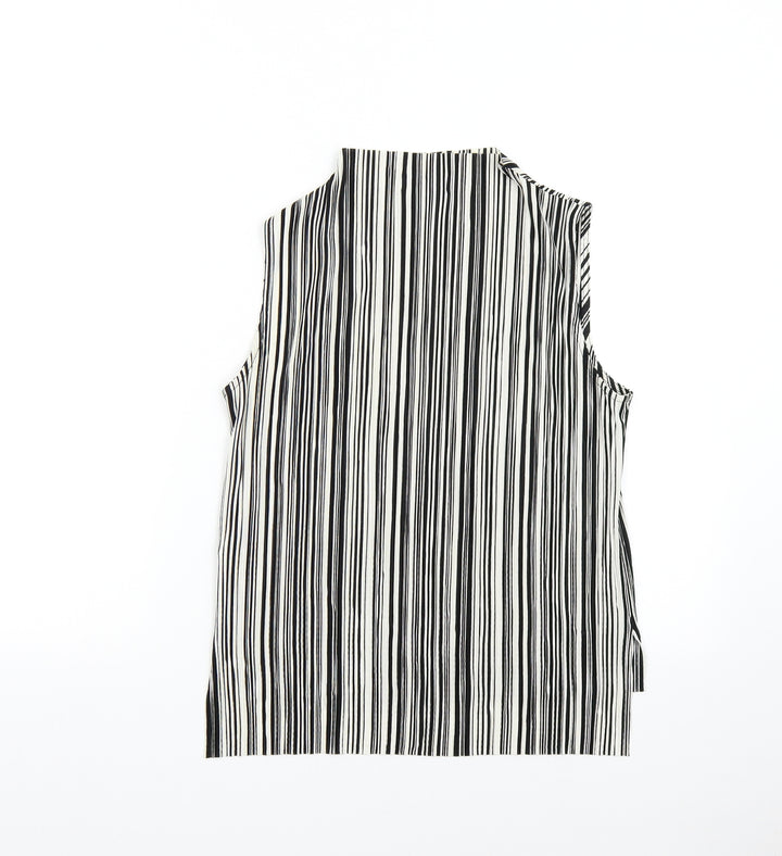 Topshop Womens Multicoloured Striped  Basic Blouse Size 8