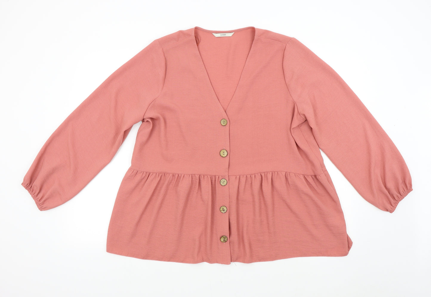 George Womens Pink   Basic Blouse Size 16